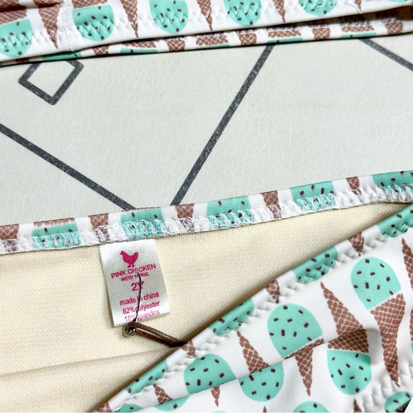 Pink Chicken Mint Chocolate Chip Poppy Bikini - Picture 2 of 5